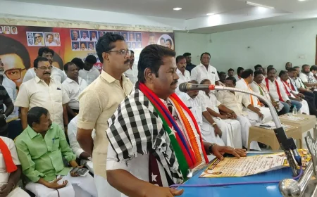 கும்பகோணத்தில் திமுக மதச்சார்பற்ற முற்போக்கு கூட்டணி கட்சிகளோடு செயல் வீரர்கள் கூட்டம்  நடைபெற்றது