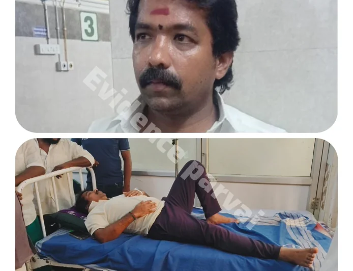 கும்பகோணத்தில் ஆளுங்கட்சி பிரமுகர் மீது தாக்குதல்  பரஸ்பர சகாய நிதி நிறுவனத்தில் பொறுப்பு கேட்டதற்காக அடித்து கொலை மிரட்டல் – 3 பேர் மீது வழக்கு