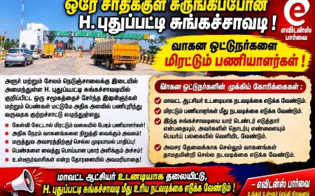 ஒரே சாதிக்குள் சுருங்கி போன H. புதுப்பட்டி சுங்க சாவடி  மிரட்டும் பணியாளர்கள்