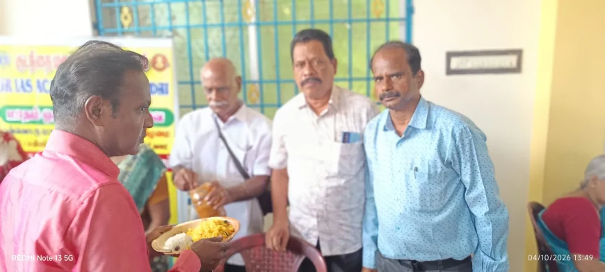குடந்தை மருதம் லயன்ஸ் சங்கம் சார்பில் 100 பயனாளிகளுக்கு அன்னதானம்